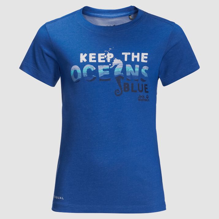 Jack Wolfskin Kids Ocean Wave T-shirt Blue 906718CJY